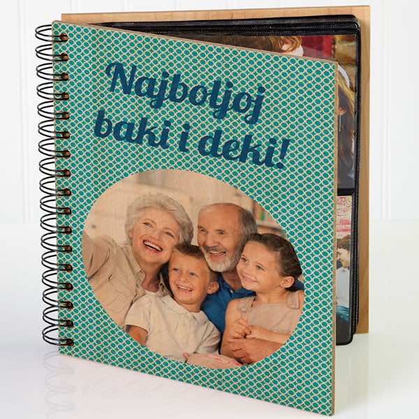 ALB0057 Najboljoj baki i deki poklon album za slike poklon