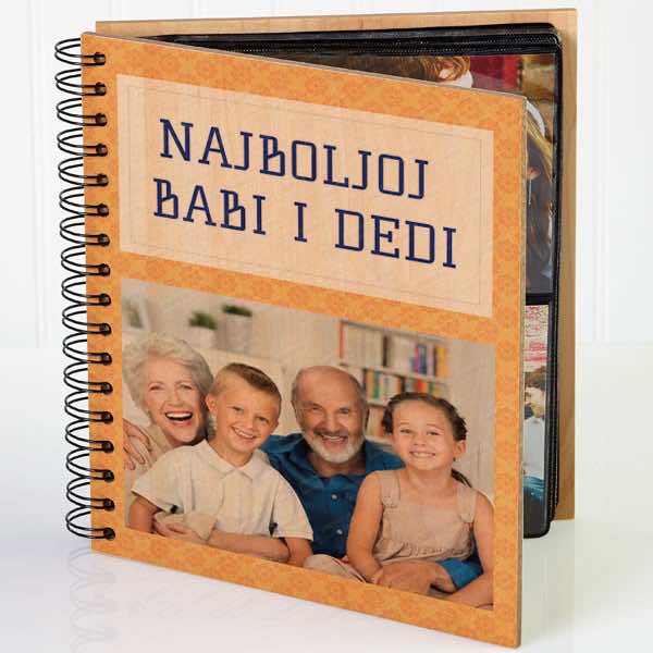 ALB0132 Najboljoj babi i dedi poklon album za slike poklon