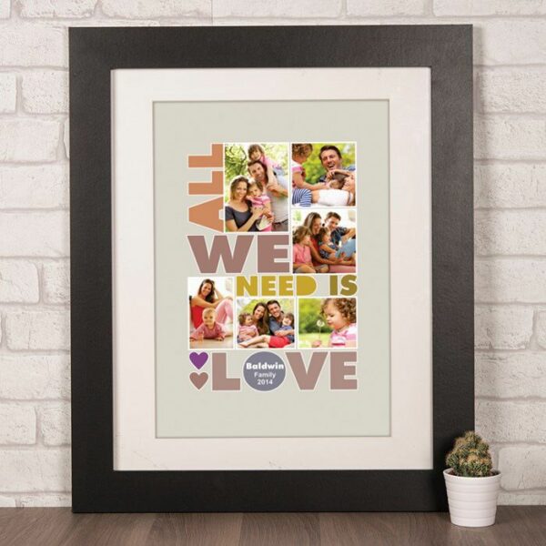 CAP0012 All we need is love gift canvas 4 poklon poklon