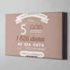 Nakon 5 godina braka 9 pokloni CAP0092 Nakon 5 godina braka Kanvas vodoravni poklon