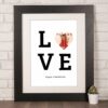 CAP0138 Love Gift Canvas Poster uspravni poklon poklon