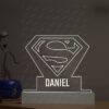 LAM0065 Supermen logo poklon stona lampa GRA poklon