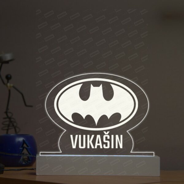 LAM0076 Batman logo poklon stona lampa GRA poklon