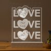 LAM0085 Tri puta Love poklon stona lampa gra poklon