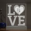 LAM0093 Love poklon stona lampa GRA poklon