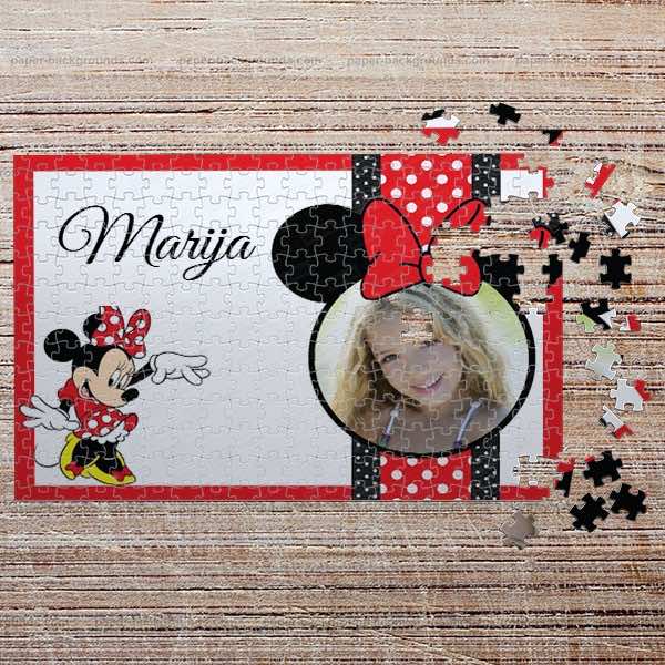 PUZ0014 Poklon puzzle Minnie Mouse poklon