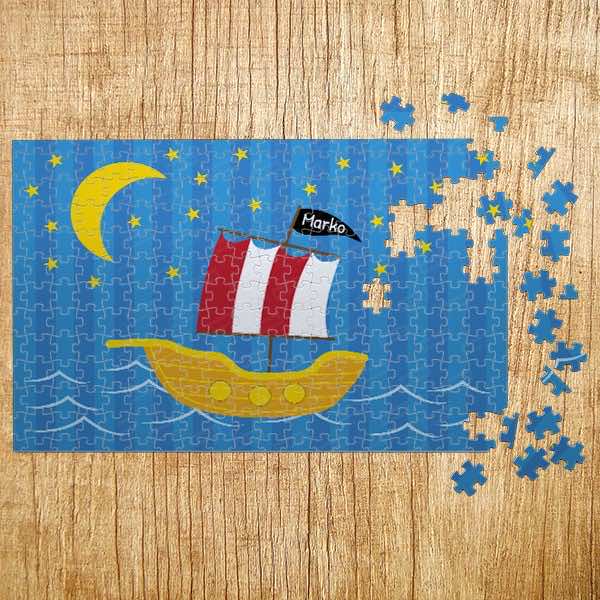 PUZ0068 Poklon puzzle Moj brodic poklon