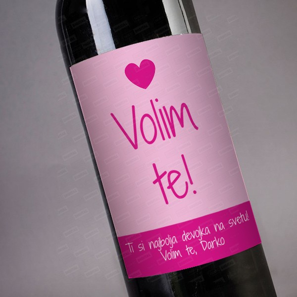 VIN0020 Tebe volim ja poklon vino 1 poklon