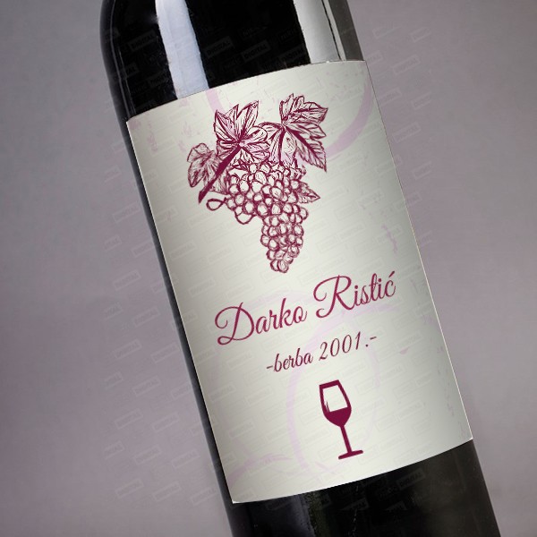 Poklon vino sa tvojim imenom 2 pokloni VIN0033 Poklon vino sa tvojim imenom 1 poklon